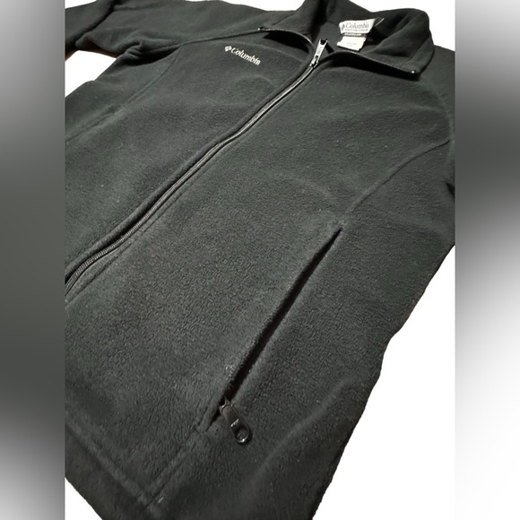 Columbia Women’s Size Medium Black Long Sleeve Zip Up Sportswear Fleece Jacket - Picture 3 of 15